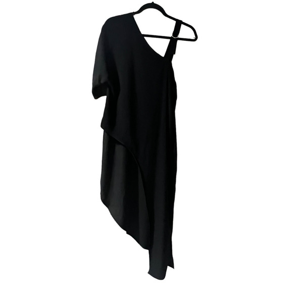 Zara Dresses & Skirts - ZARA - Women asymmetric Black Dress -  Size M